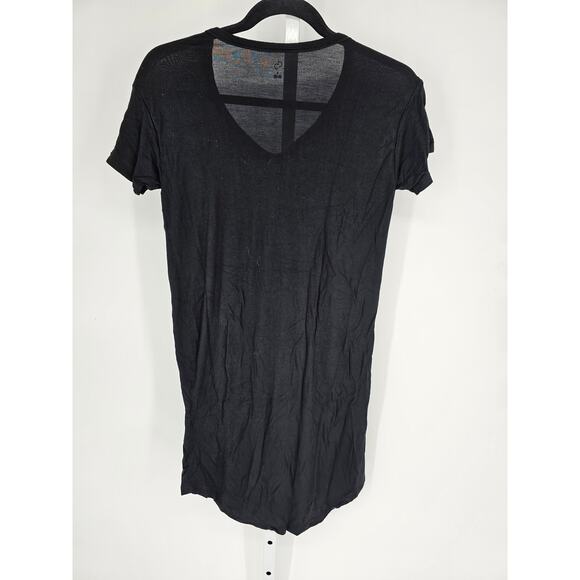 Y2K DB Women's Short Sleeve Text Printed V-neck Rayon Sleepshirt Top Size S - Picture 4 of 4